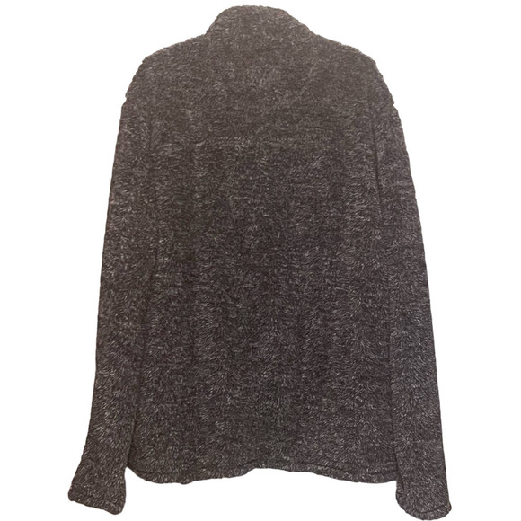 Alpine Sherpa Women's Gray Quarter Zip Long Sleeve Sherpa Side Pockets Size XXL - Picture 2 of 5